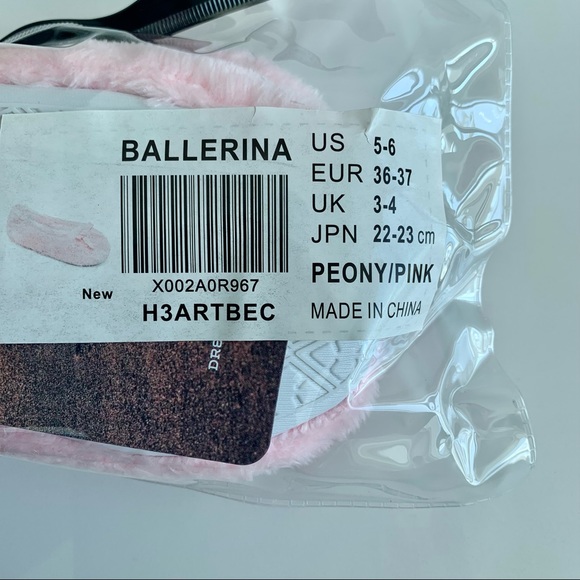 NWT Women's Peony Pink Memory Foam Ballerina Flexible Slippers machine wash - Picture 7 of 8